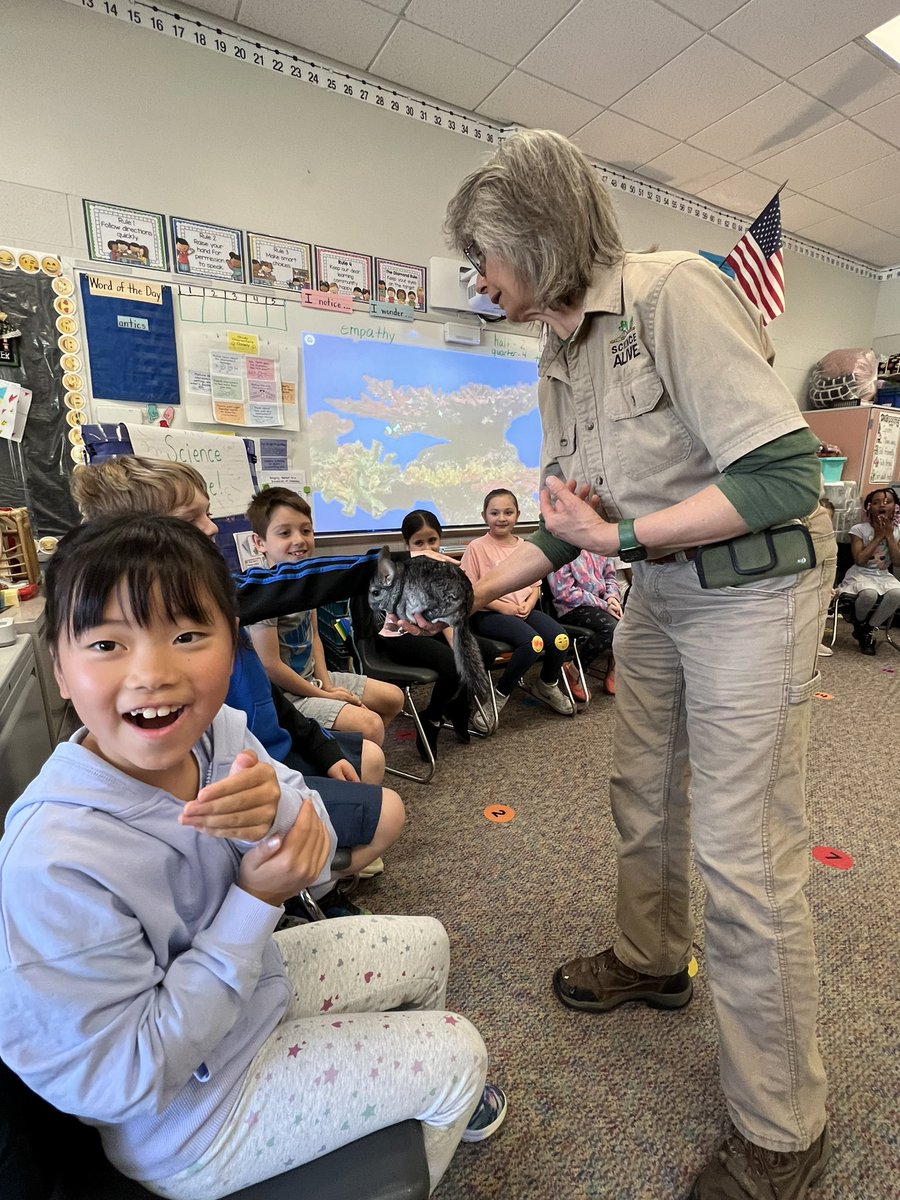 MrsBak2nd's tweet photo. Enjoyed our time with Science Alive today! We met a chinchilla, armadillo, alligator, anteater, and a Burmese python! It was so fun learning about the special features of each animal, and being up close and personal with them! @MBEMUSTANGS #mustangproud https://t.co/QsMtGTRKeI