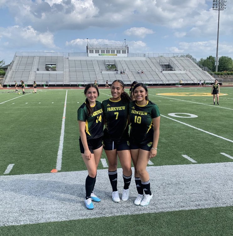 Love seeing volleyball players being involved in other sports!!! Good luck tonight and happy senior night to our very own, Jestiny!!