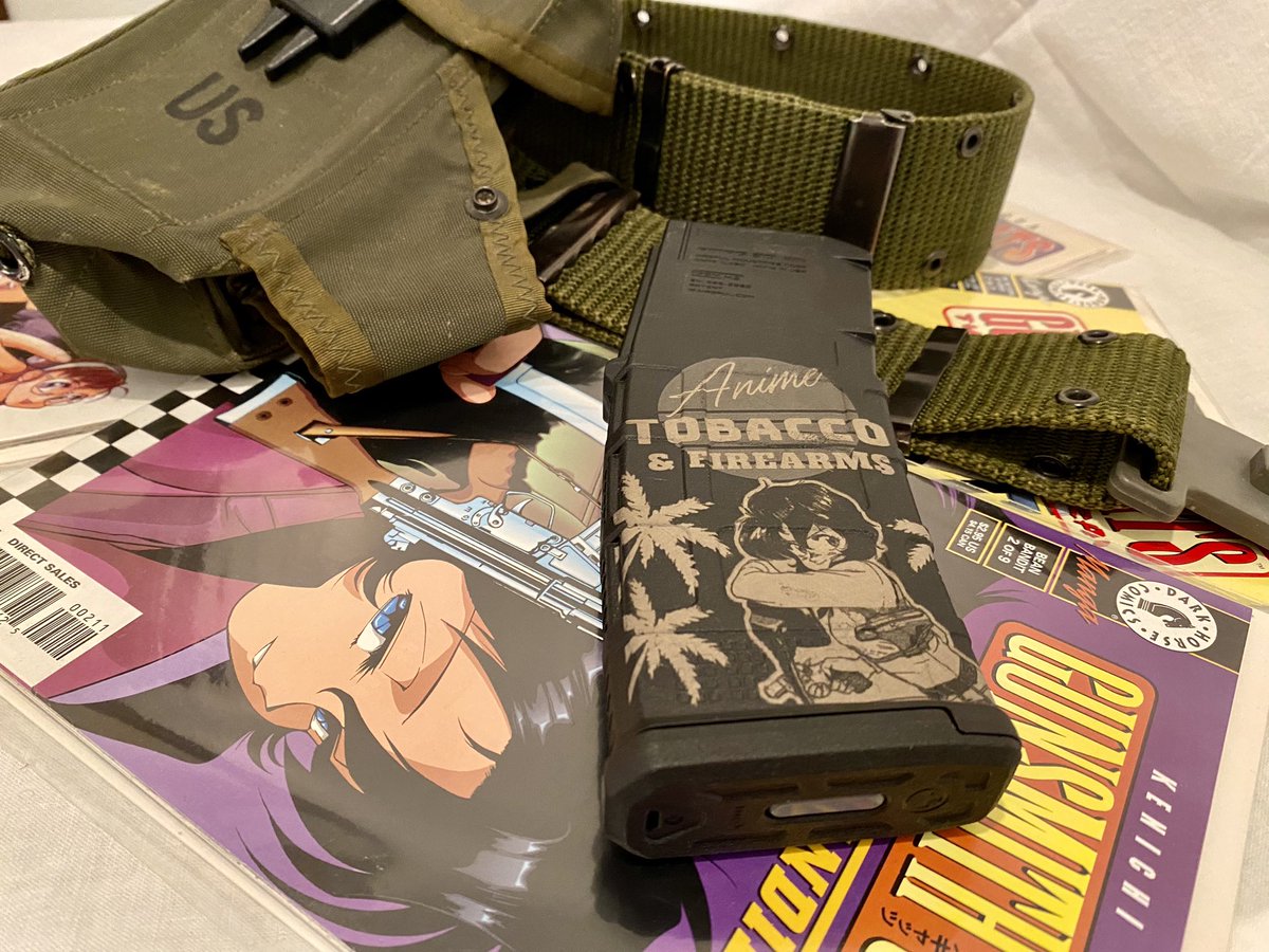 anime tobacco firearms DocStrangelove2 Shots I took for fun of the Anime, Tobacco, & Firearms  AR-15 mag by @Dianexis. (I'm not advertising, I'm just showing off)