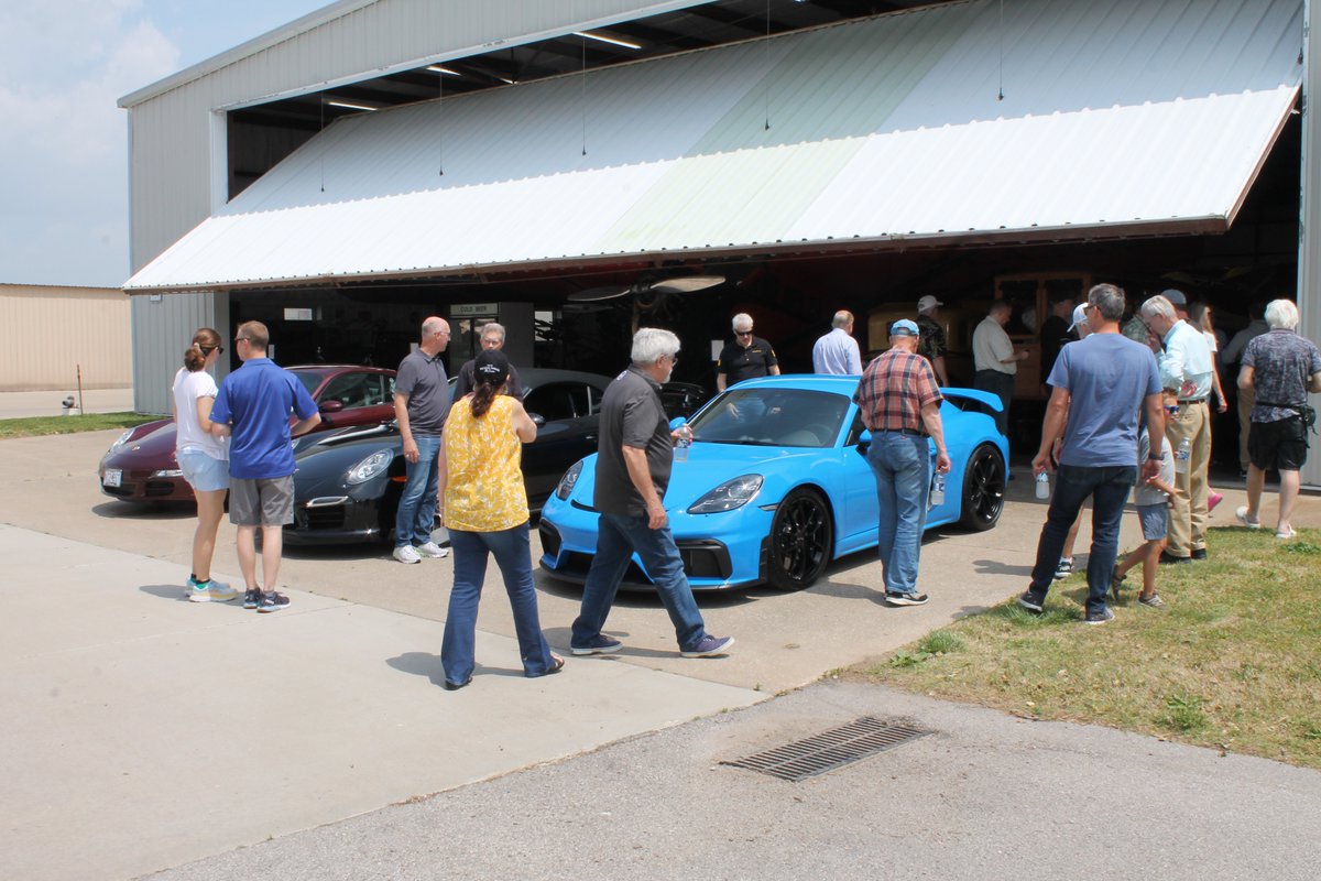 StLouisPCA's tweet photo. Great turnout yesterday for lunch and a guided tour of the Creve Coeur Airport Museum! Thanks for joining us! #PorscheClubOfAmerica https://t.co/VqpDfyZzKO https://t.co/ItfTLaWcRc