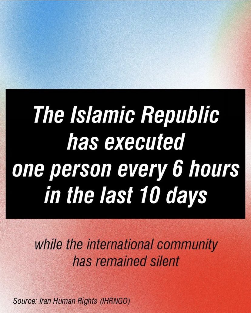 While the world was watching King Charles coronation….. 

The IRGC is a keen user of opportune media moments to carry out their worst human rights abuses.

There are no coincidences in the Islamic Republic.

#IranRevolution #IRGCterrorists #StopExecutionsInIran
