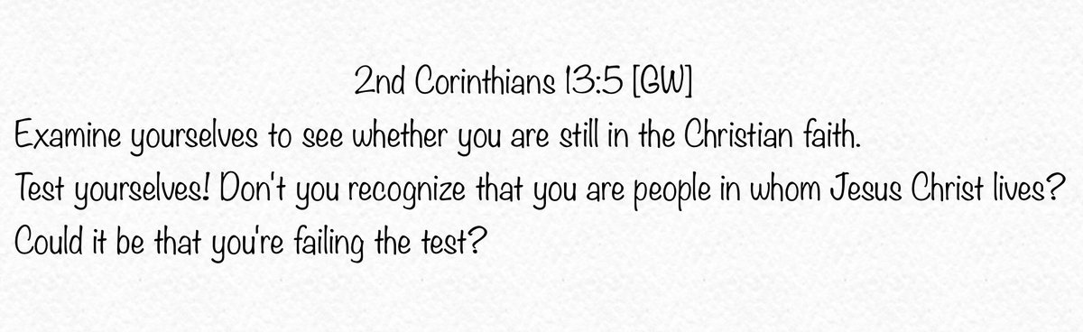DoktorEjike's tweet photo. Examine yourself, whether you truly are in *The* Faith…  1/5 https://t.co/Ygks5the9e