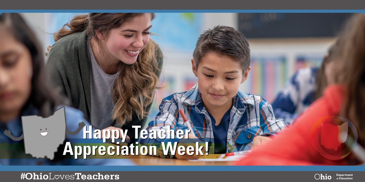 Happy Teacher Appreciation Week to Ohio's amazing educators! Thanks for all the ways you uplift, inspire and create lifelong learning moments for every student. I'm grateful for the countless ways you support and serve children and families. #ThankATeacher #OhioLovesTeachers