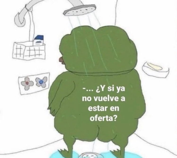 me estoy mordiendo los dedos para no comprar nada en el hot sale pero esta imagen no sale de mi cabeza