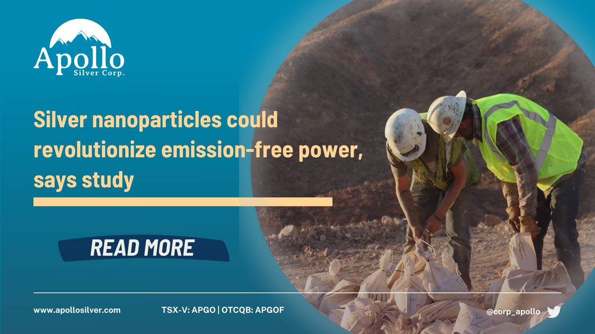 Exciting news for clean energy! #Silver nanoparticles could boost solar cell efficiency &amp; affordability, becoming a key ingredient for emission-free power. 🌞🌿 #CleanEnergy #SilverNanoparticles #Calico #ApolloSilver

Details 🔗bit.ly/42fPjNM