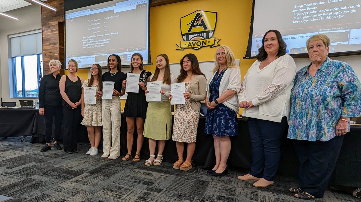2023 Indiana SLC PSA State Champions received a commendation from the <a href="/OrioleTweets/">Avon Community School Corporation</a> School Board at tonight's meeting.