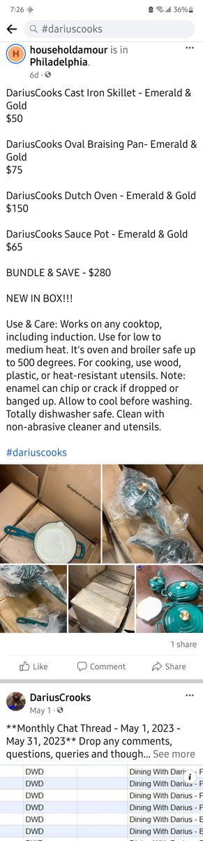 sirwoofenstein's tweet photo. Look whose items got seized and were sold by the pallet. #dariuscooks #dariuscrooks #scammer #darius #dhive https://t.co/fjgYxqVHxa