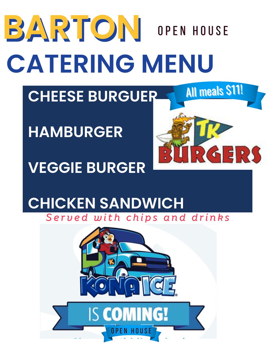 Please join us this Thursday, May 11, to celebrate all the work that students and teachers have put into action during this 2022-2023 school year.

TK Burgers , Kona Ice &amp; PTA will be on campus for this fun family night offering delicious treats! Hope to see you all there!