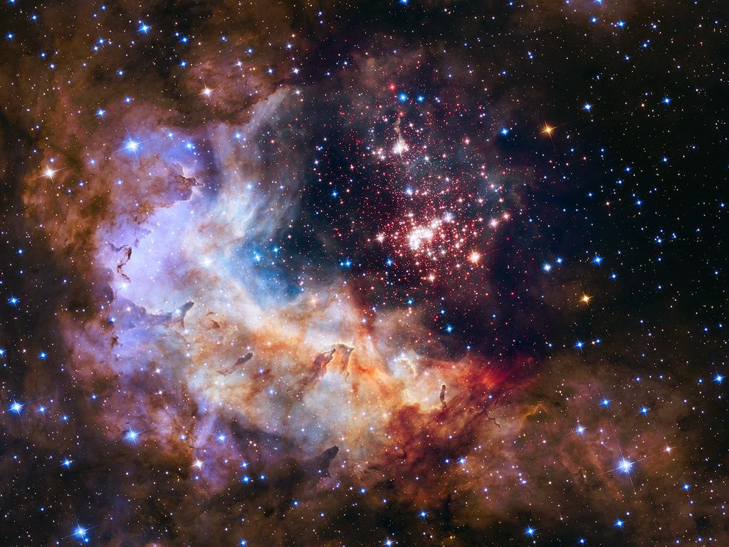 WorldAndScience's tweet photo. Celestial Fireworks! - Westerlund 2 star cluster

(Credit: NASA, ESA, the Hubble Heritage Team (STScI/AURA), A. Nota (ESA/STScI), and the Westerlund 2 Science Team) https://t.co/OOGenXe5xZ