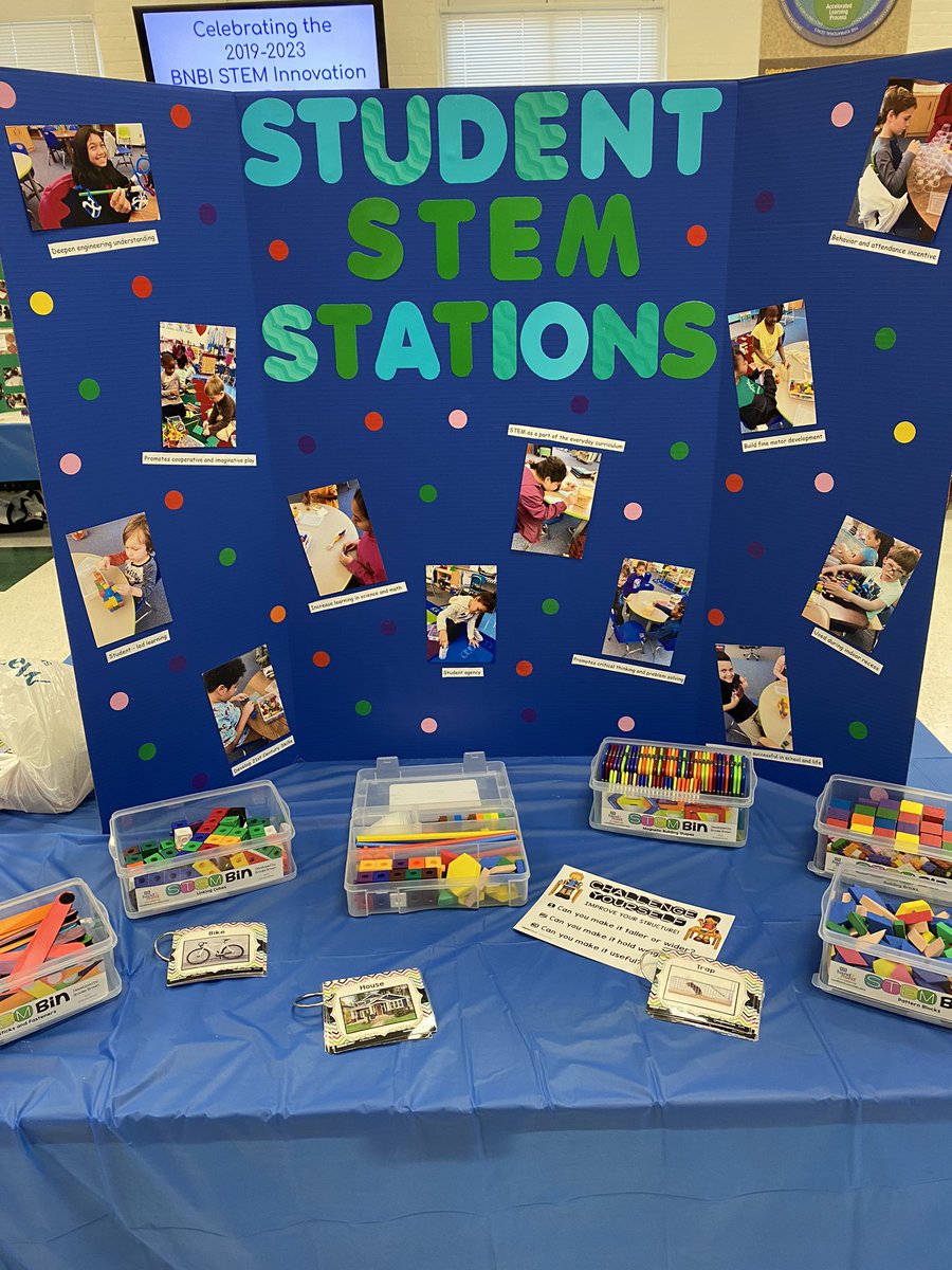 Shared our STEM Bins from the BNBI grant we received back in 18-19! 
Thank you to Ms. Dance and Ms. Dowd (former MoES teacher) for your expertise in this project!