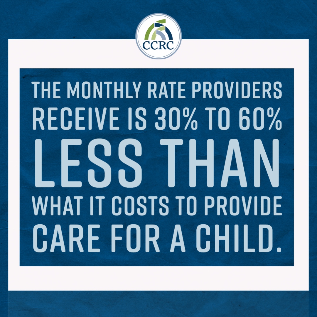 Child care providers are the backbone of our economy but are often undervalued and underpaid. If you pay child care providers a living wage, more providers can stay open, and parents in need of affordable child care can access them. #FixChildCareCA #CareCantWait