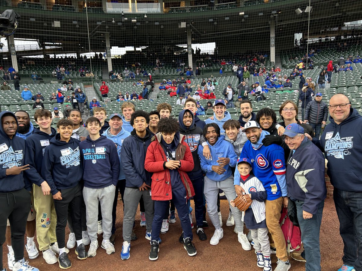 A wonderful experience for the Rams as they are recognized for the Basketball State Championship by the Chicago Cubs. FAMO ‘23 ⁦<a href="/DePaulPrep/">DePaul College Prep</a>⁩ ⁦<a href="/DePaulPrepAD/">DePaul Prep Athletics</a>⁩