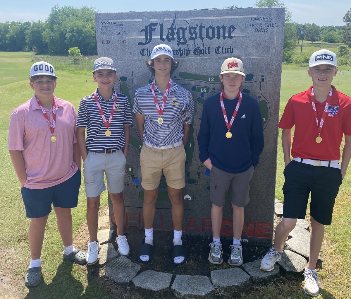 Congratulations to the Ocoee Middle School Boys team for winning the TMSGA Central Region Championship. They Finished +27, all region team are Harrison Yost, Jaxson Swafford, Colten Harden, Malachi Maples, and Noel Davis. Thank you all that participated and parents.
