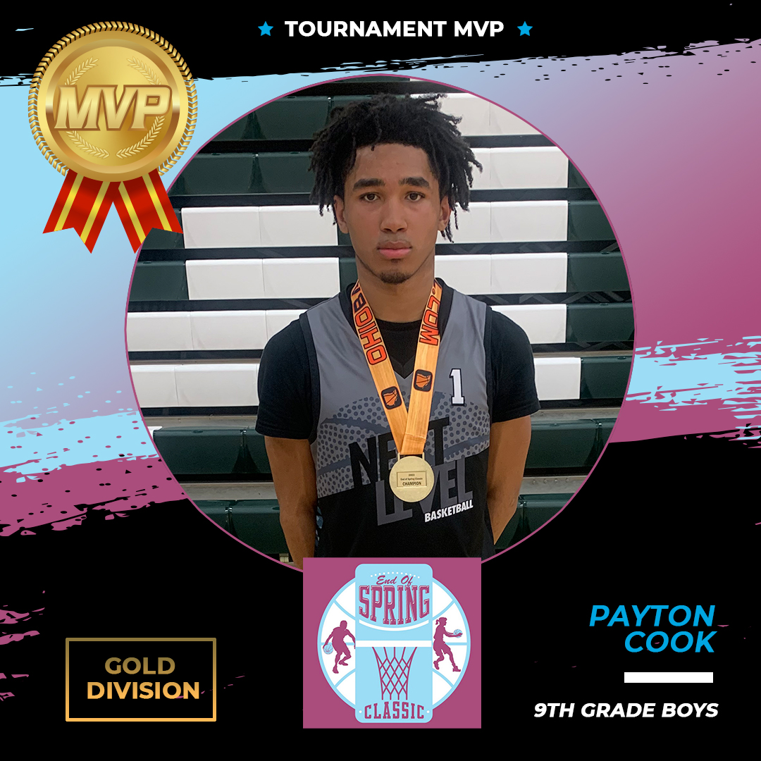 Ohio_Basketball's tweet photo. #EndofSpringClassic23 9th Grade Boys, Gold MVP, Payton Cook! π @NextLevelAthle3 https://t.co/uk41v0ezrR