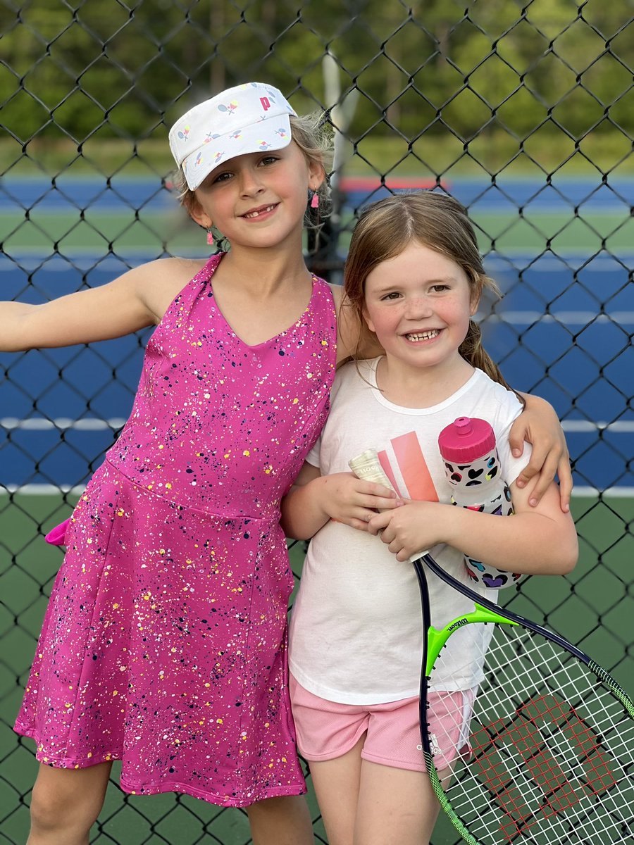 Shoutout to <a href="/gilbert_indians/">Gilbert Indians Football</a> for hosting an amazing tennis camp for kids! These girls thoroughly enjoyed their first night…great weather, great student athletes helping, and great coaches! <a href="/LexingtonOne/">Lexington County School District One</a>