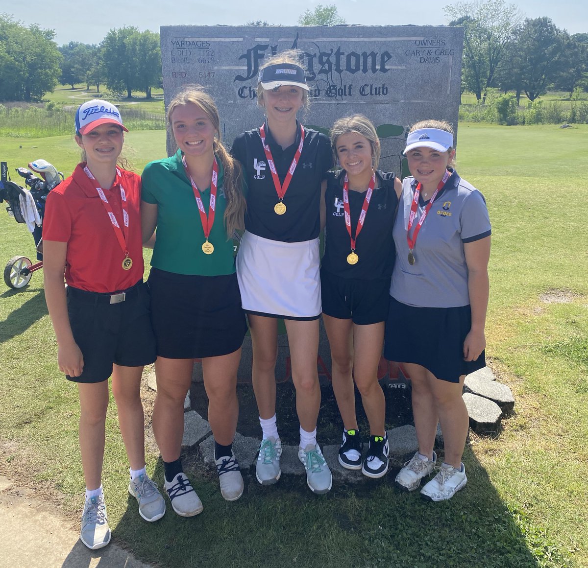 Congratulations to Warren County Middle School Girls team for winning the TMSGA Central Region Championship. They Finished +44, all region team are Abigail Netherton, Zoie Stinnett, Abi Stone, Morgan Rice, Callie Kessler. Thank you all that participated and parents.