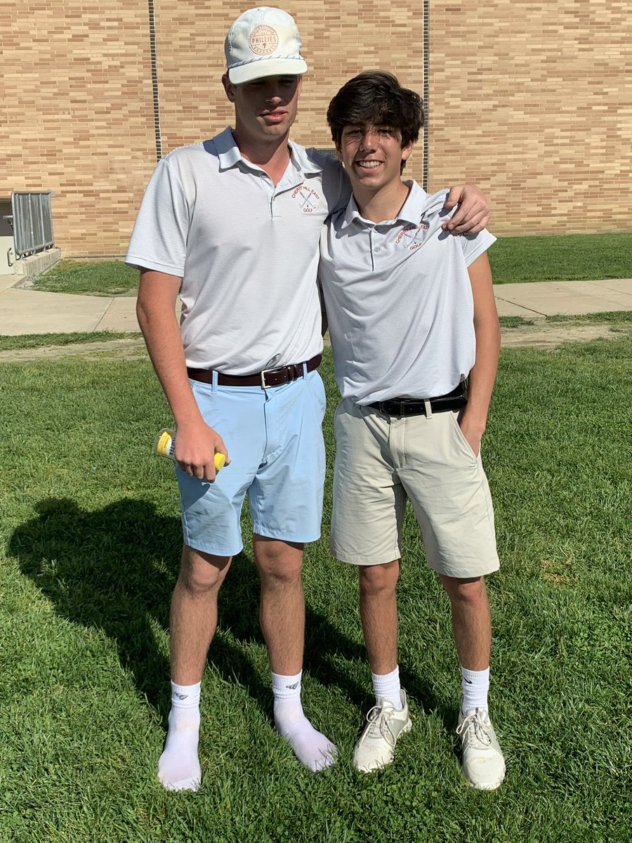 CHEastGolf's tweet photo. Congrats the Brian Cotter and Sam Rosenberg for finishing 10th and 12th with scores of 78 and 79 at the State Sectionals today at Charleston Springs CC. @CHEastAthletics https://t.co/UpFY3zB49E