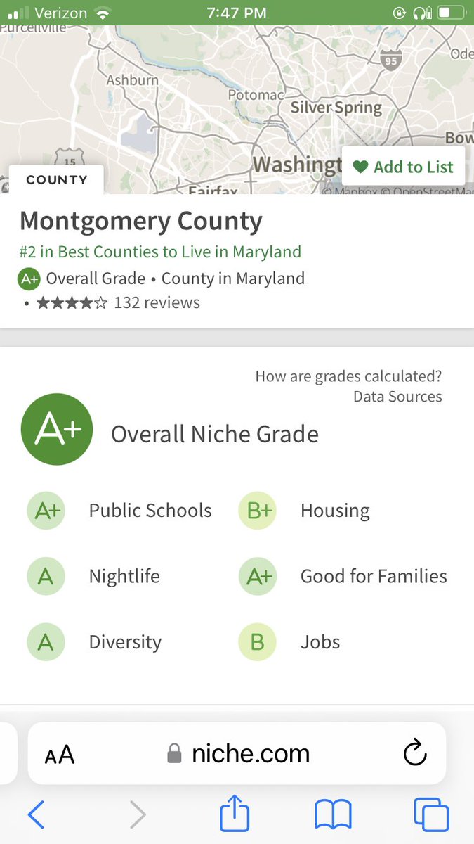 MontCoExec's tweet photo. 11th best County in the nation to live. We’re building quite a resume thanks to Niche users. https://t.co/CJcNH2WLJD @NicheSocial @MontgomeryCoMD https://t.co/1ucTpEqq6V