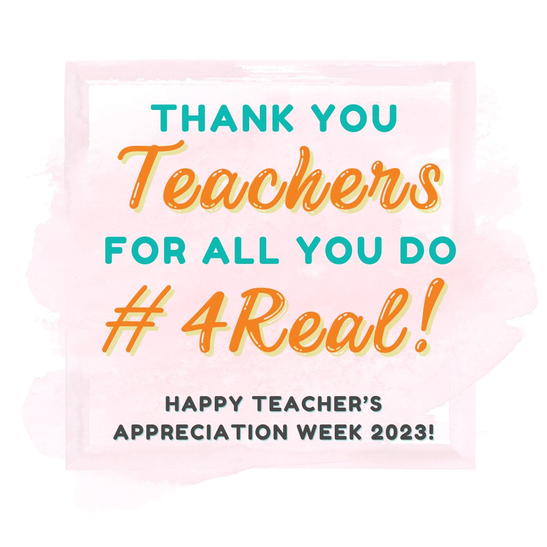 This week in particular, we want to celebrate amazing teachers everywhere #4Real! We recognize all the blood, sweat and tears it takes to be a teacher like you - thank you! 

#STEM #stemlearning #stemeducationforkids #engineeringforkids