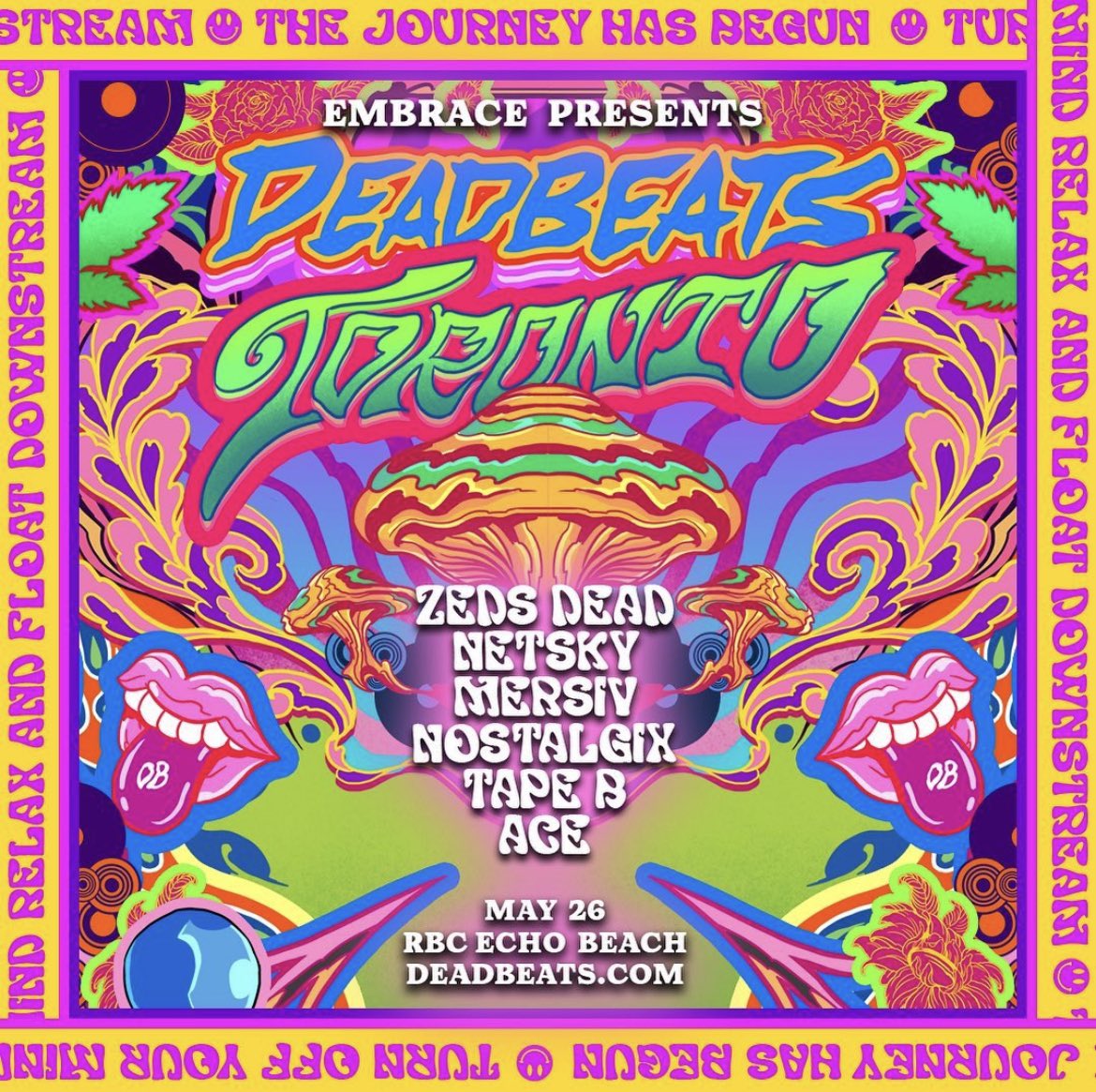 If anyone needs <a href="/zedsdead/">Zeds Dead</a> / <a href="/deadbeats/">Deadbeats ☠️</a> tickets at Echo Beach on May 26th, msg me for promoter discount hard copies cheaper than online!