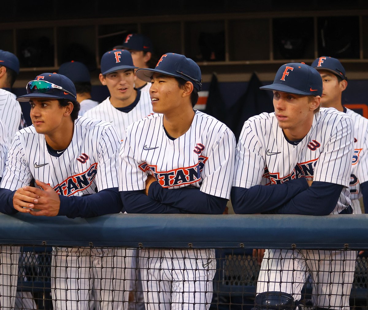 FullertonBSB's tweet photo. The Titans are back in action Tuesday night at UCLA for the final midweek game of the season. 

#TusksUp https://t.co/m2E2sEnQ3l