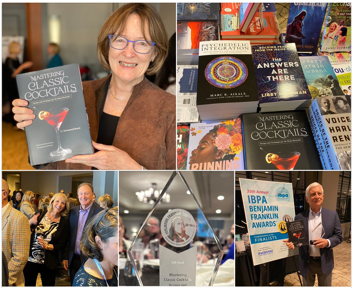 Mastering Classic Cocktails was just named BEST GIFT BOOK by the Independent Book Publishers Association!
My brother-in-law, Town Brady, is the author, my sister, Holly, the publisher (Palo Alto Publishing). Father's Day gift?! On Amazon. #cocktails