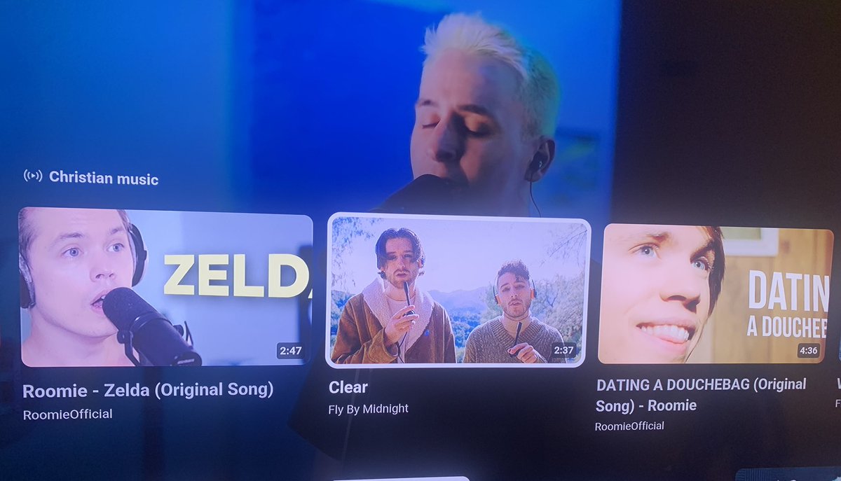 xtinax3eric's tweet photo. My @YouTube Samsung app is on crack. I don’t listen to Christian music, &amp; how is any of this Christian, cuz they’re white? Possible they are Christians but it’s not Christian music. Lyrics -“you really fucked me up” &amp; “dating a douchebag”. Sing these at Sunday school kids lol🙄🙏🏻 https://t.co/gswMFEjRed