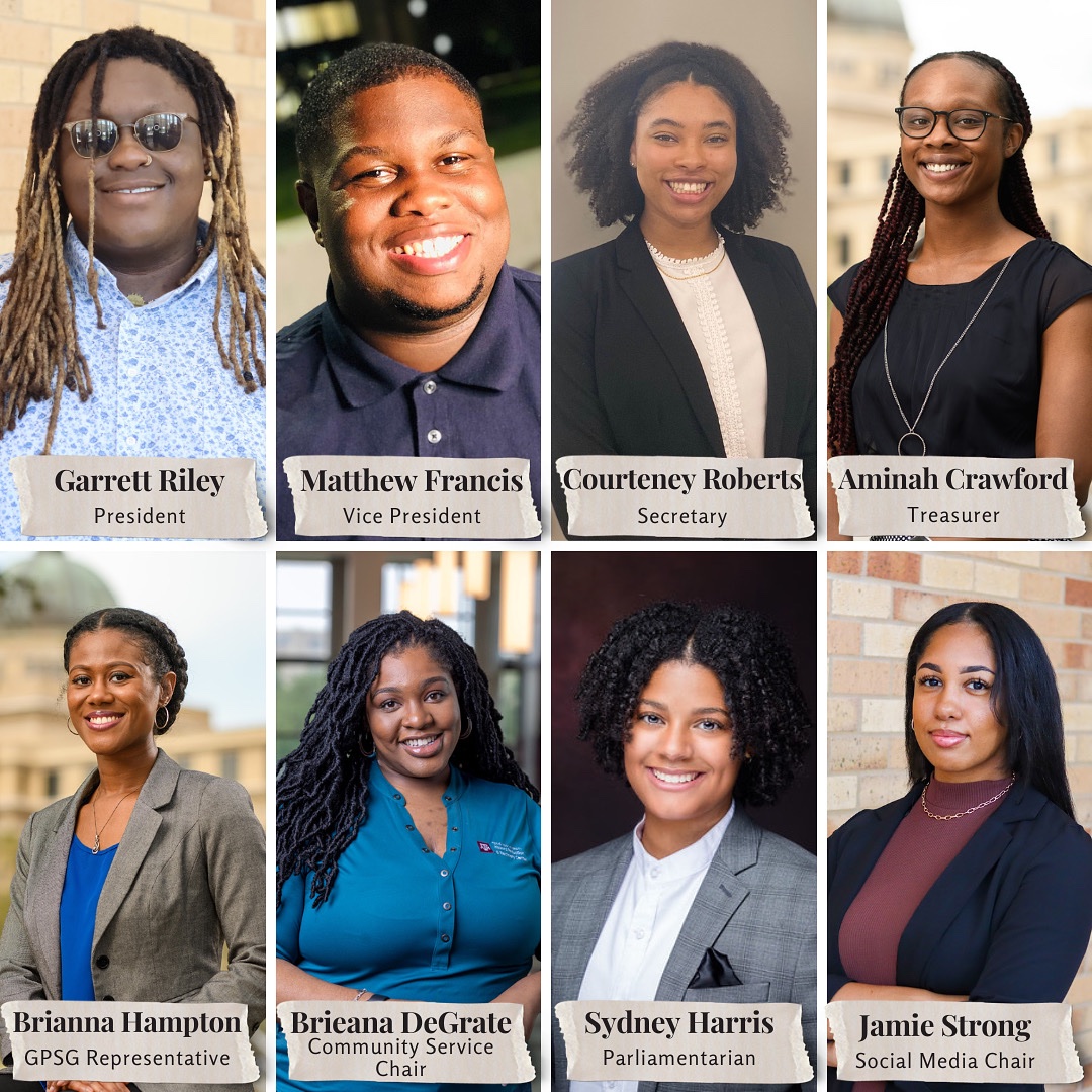 TAMUBGSA's tweet photo. Introducing Texas A&amp;M University's Black Graduate Student Association Executive Board for 2023-2024! https://t.co/pUouQfnXYl