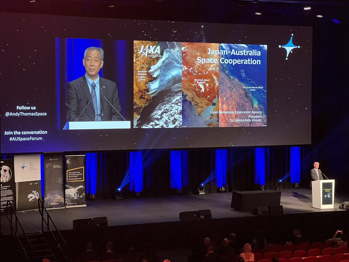 DrRyanKeenan's tweet image. Keynote presentation opening 15th Andy Thomas Space Forum 🚀 🌏 in Adelaide #AUSpaceForum by Dr Yamagawa #JAXA