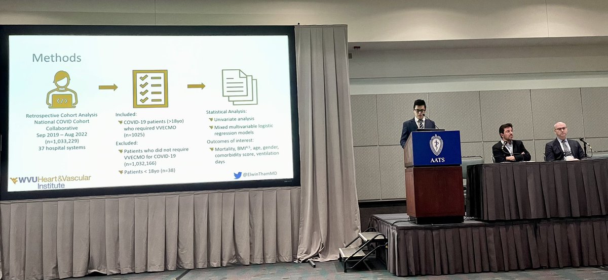 Vinay Badhwar (@badhwarvinay) on Twitter photo Proud of WVU resident <a href="/ElwinThamMD/">Elwin Tham, MD</a> <a href="/AATSHQ/">AATS</a> #AATS2023 superb presentation on obesity paradox on VV ECMO. Great mentorship by <a href="/AworiHayanga/">J. W. Awori Hayanga MD</a>! Proud of WVU resident <a href="/ElwinThamMD/">Elwin Tham, MD</a> <a href="/AATSHQ/">AATS</a> #AATS2023 superb presentation on obesity paradox on VV ECMO. Great mentorship by <a href="/AworiHayanga/">J. W. Awori Hayanga MD</a>!