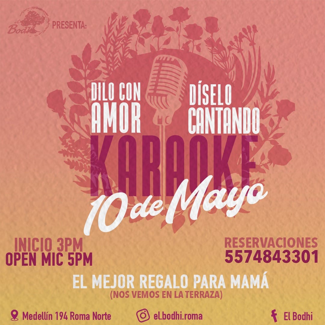 Que no se te haga un nudo en la garganta, mejor dile todo lo que sientes a mamá, este 10 de mayo te esperamos a partir de las 15:00.