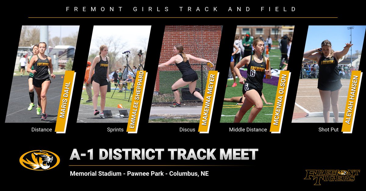 fhsgirlstrack's tweet image. A-1 District Track Meet tomorrow in Columbus.  Go Tigers! #PRID=E