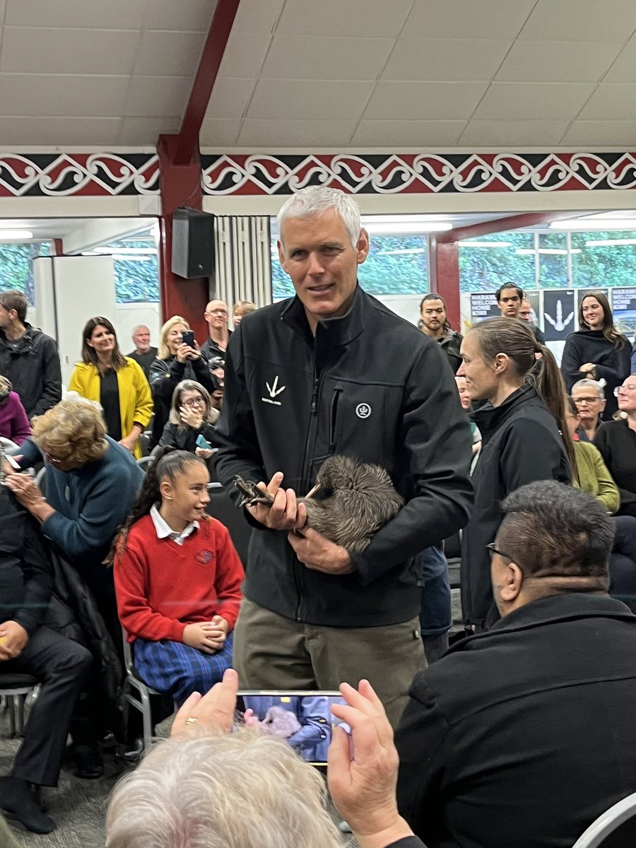 parkecology's tweet photo. Beautiful morning to welcome 25 kiwinui (NI Brown Kiwi) to Pōneke at Pipitea Marae. Ngāti Korokii Kahukura gifted the birds from @Maungatautari1 to Taranaki Whanui and Ngati Toa Rangatira for release in the wilds by The Capital Kiwi Project team today. Awesome stuff! https://t.co/taiiWUgv49