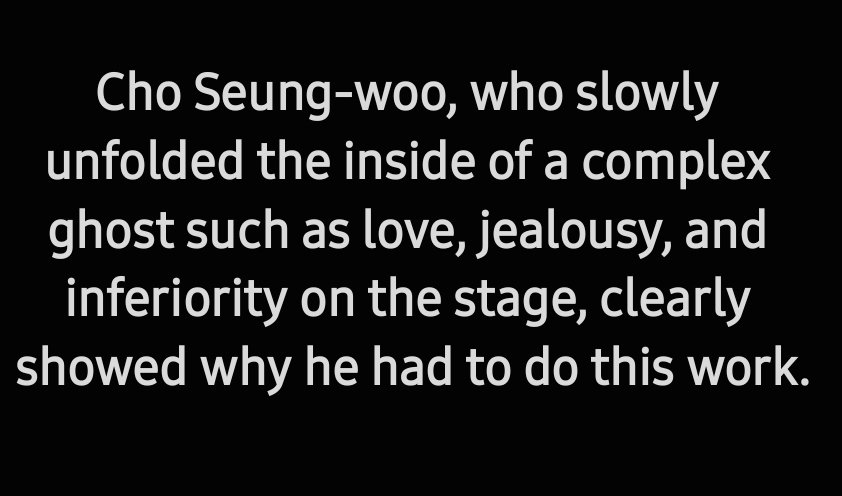 _JoanaP_'s tweet photo. 👏👏👏👏 #alivinglegend 
#choseungwoo #조승우 https://t.co/eiJQORL1F2