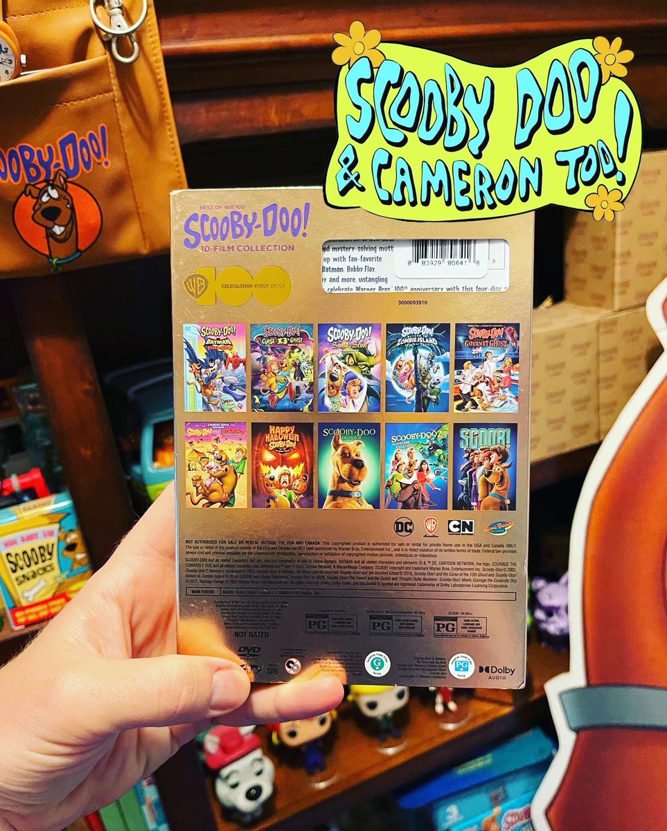 ScoobyandCam's tweet photo. Today’s Fun Featured item is the Best of WB 100 Scooby-Doo! 10-Film Collection🎥🎞️
#ScoobyDoo #WB100 #WarnerBros #10FilmCollection #WB #Scoob #Shaggy #Velma #Fred #Daphne #MysteryMachine #HannaBarbera #ScoobyDooCollector #ScoobyDooCollection @Walmart @WBHomeEnt @WB_Animation https://t.co/EXFxCOVVBp