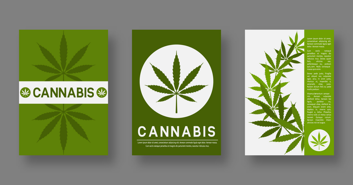NatBasil's tweet image. Latest Sold @VectorStock medical cannabis cover templates set with leaf #VectorStock vs2.page.link/HdRz