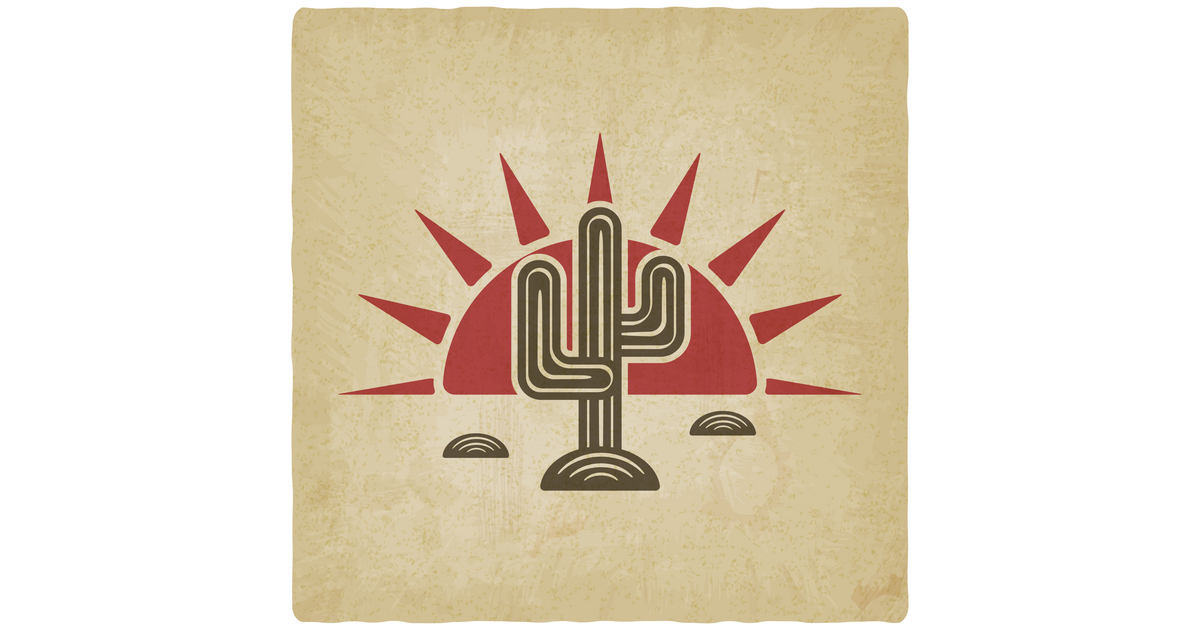 NatBasil's tweet image. My Most Trending @VectorStock desert cactus at sunset old background #VectorStock vs2.page.link/B5S5