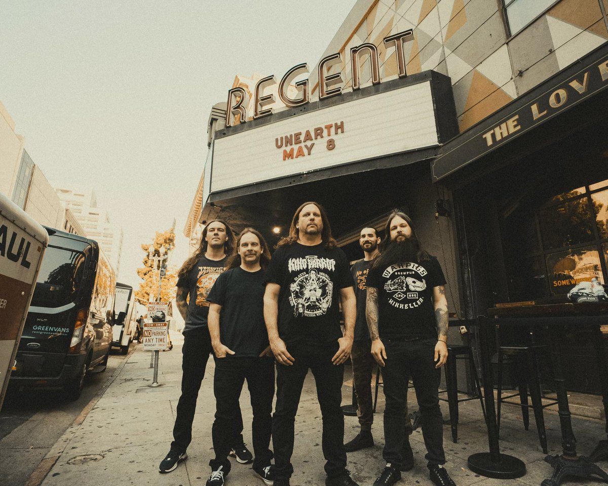 Rise up Los Angeles.  At the @RegentTheaterLA tonight!   w/ @bleedingthrough @UABB @156Silence @UponStone 

#thewretchedtheruinous #albumrelease #unearth