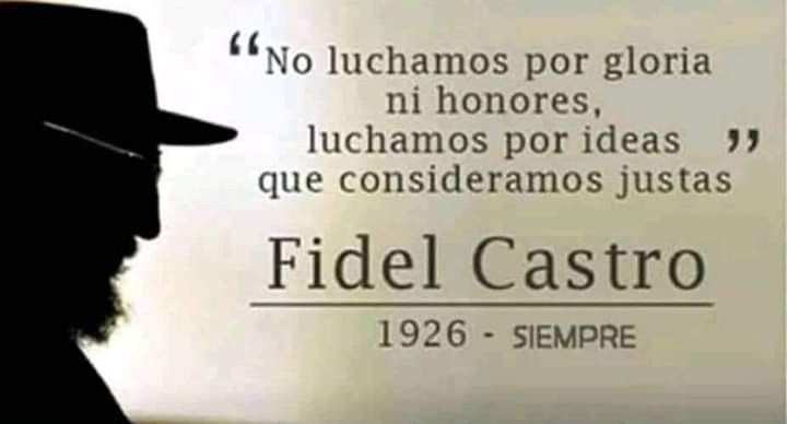 #VivaCuba en el ejemplo del #FidelPorSiempre, en los jóvenes que defendemos su bello legado,la Patria,la Revolución, nuestra familia,nuestros principios,nuestra independencia.
<a href="/ValoresTeam1/">Valores Team 🕊</a>