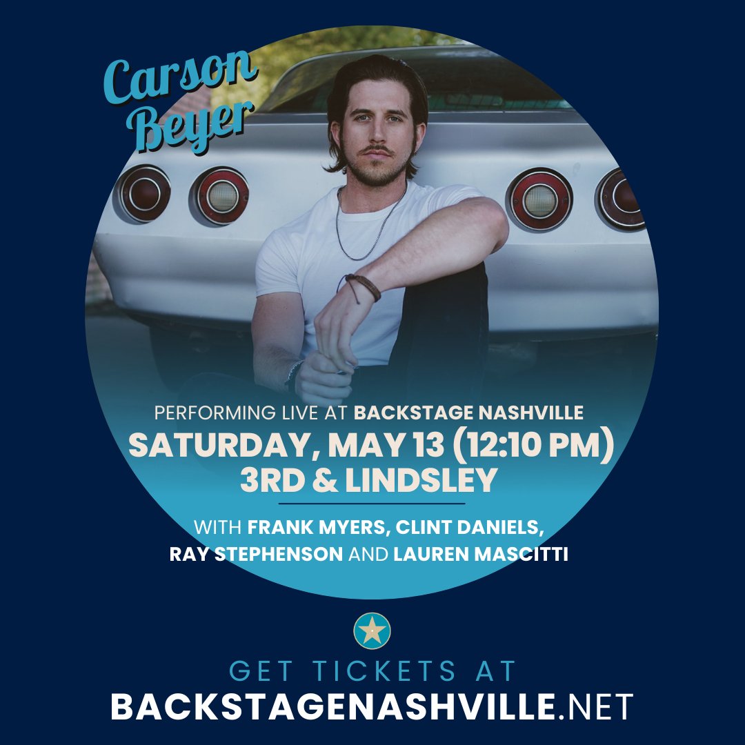 Come to #BackstageNashville at @3rdAndLindsley this Saturday, March 13 (& bring your Mama too). The songwriters who wrote 'I Swear', 'Some Of It' & more are going to be performing their greatest songs & sharing the stories behind them. 

🎟️: bit.ly/BSNMay13 or at the door