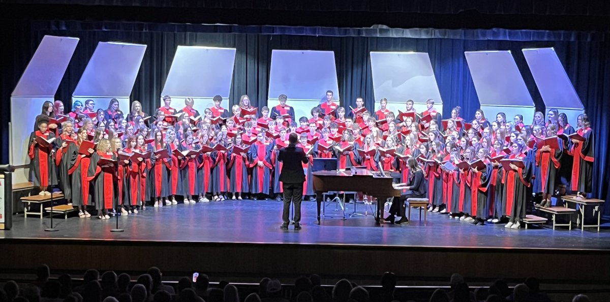 Final HS Choir Concert of the year.  They sound so good!