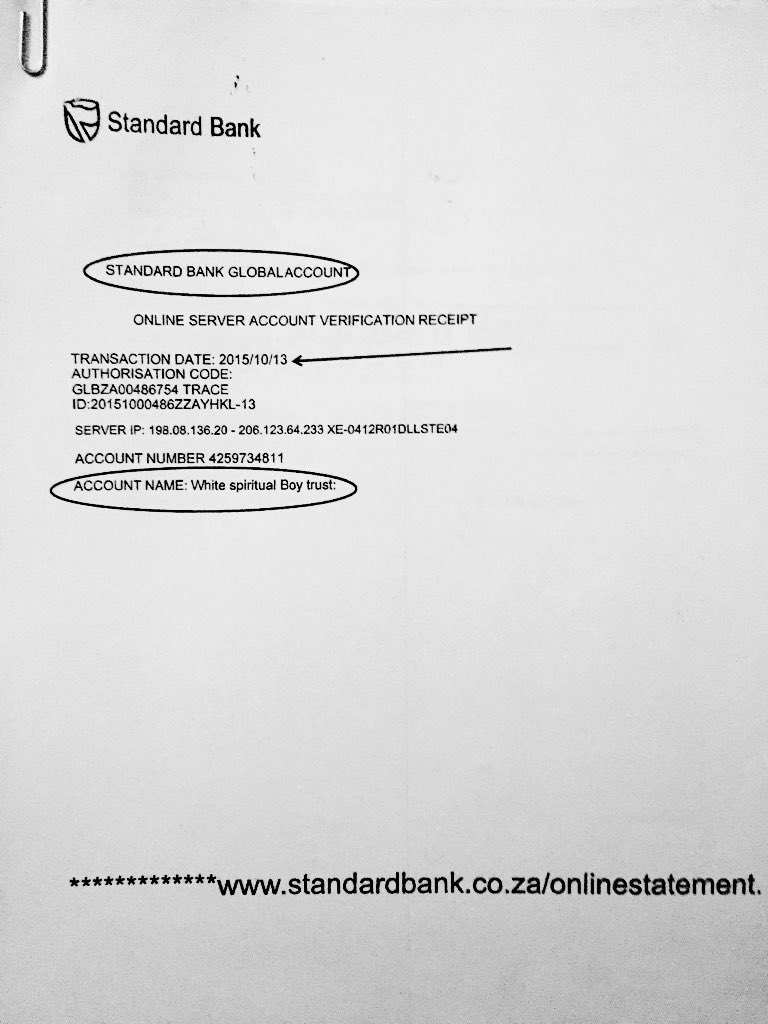WikiLeaksUS's tweet image. Standard Bank…