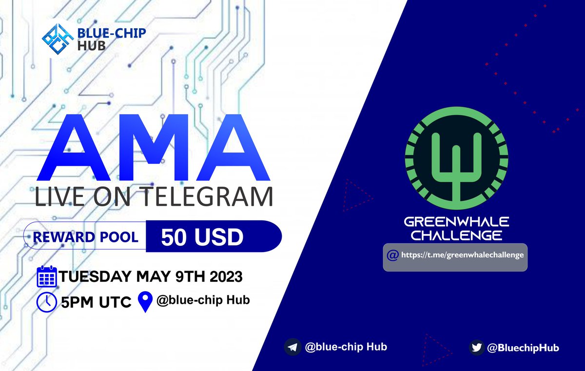 TowardMoonGems's tweet photo. BlueChip Hub will be hosting a voice #AMA with @GWCToken
🏚Venue For AMA ⤵️
https://t.co/rWszuN5PUO
🗓Date: Tuesday, 9th May
⏰Time: 5:00 pm UTC
Hop on the VC till the end of the AMA 🎤
#BlueChipHub #UnbottedAMA #AMAs https://t.co/1fOM6Zkl0x
