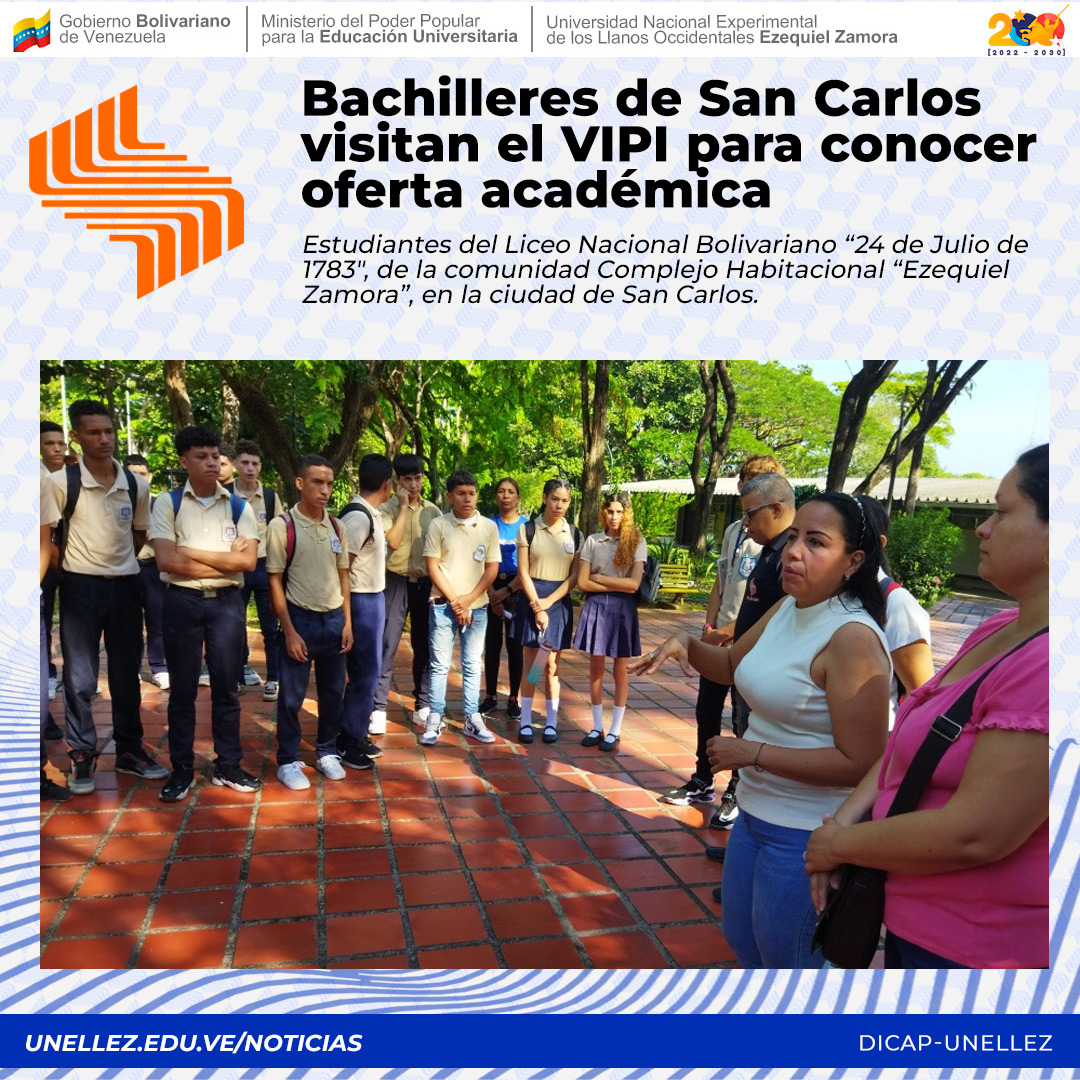 Recorrido realizado durante dos días en donde fueron atendidos 80 estudiantes de 5to año de bachillerato quienes pudieron conocer la oferta académica de la #Unellez en el estado #Cojedes. cutt.ly/B6paWw6