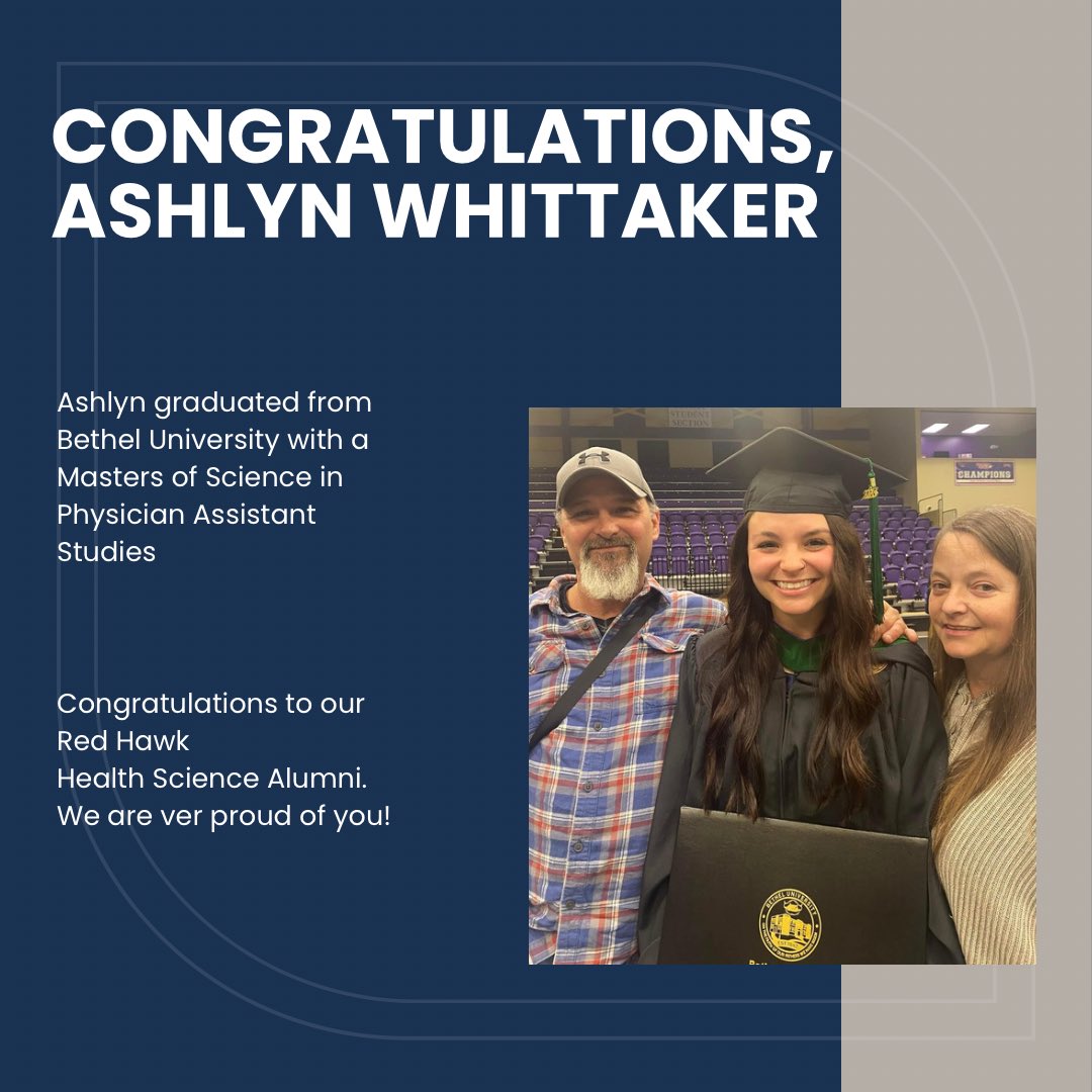 Always a pleasure to see our Health Science students succeed! Announcing graduates of very rigorous programs! Dr. Sidney Elston, Ashlyn Whittaker, Physician Assistant, Chase Ingram &amp; JJ Higgins, Radiology Technicians. WAY TO GO, Red Hawks! <a href="/DCS_CTE/">Dickson County Schools CTE</a> <a href="/tnhosa/">TN HOSA</a> <a href="/hosafhp/">HOSA</a> <a href="/creekwoodhs/">Creek Wood HS</a>