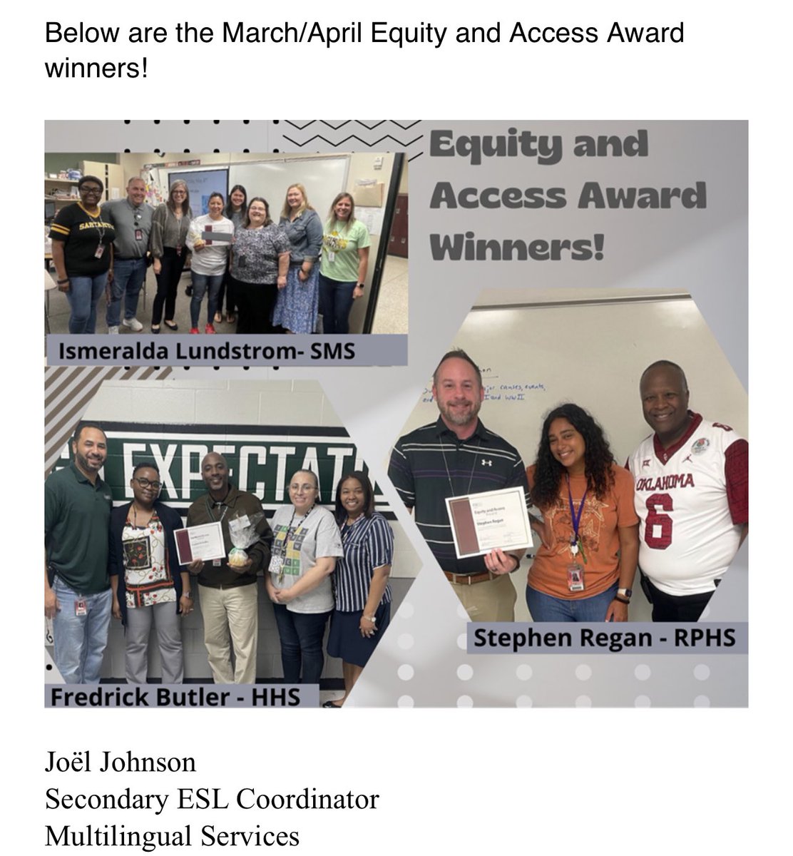 HHS_Canes's tweet photo. Thank you Mr. Butler @HHS_Canes for your impact in the classroom with our emerging bilingual students! #bethestorm 🌀 https://t.co/bY1OUwUswB