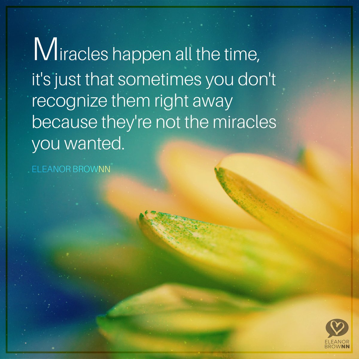 Miracles happen all the time. In fact, they're happening right now. 🌿 ...