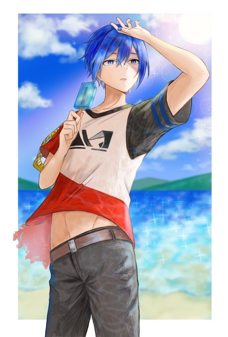 「beach blue eyes」 illustration images(Latest)｜5pages