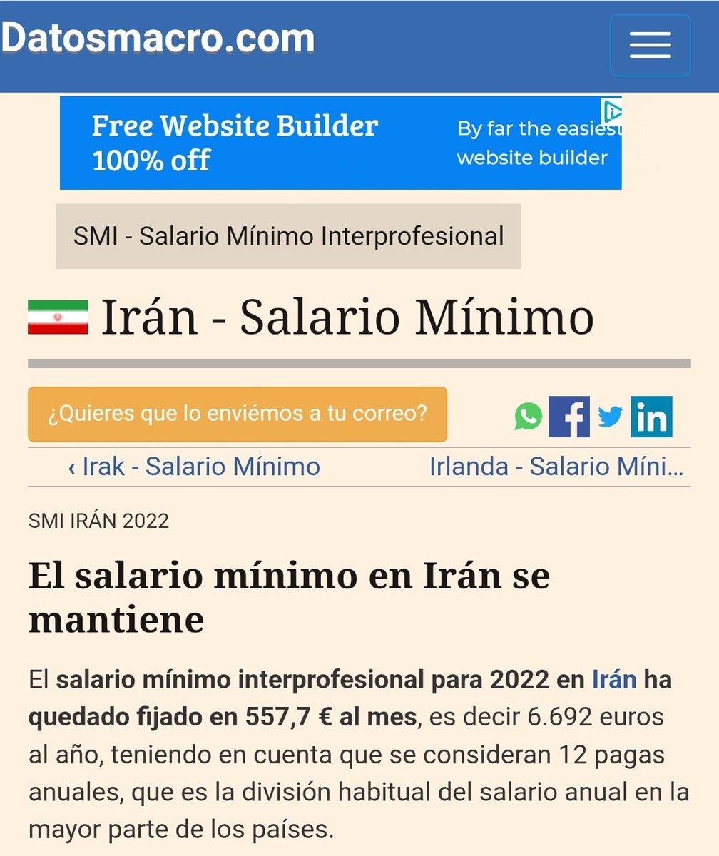 botellazo's tweet photo. Otra comparación con Irán...
El salario mínimo es más de 100 veces mayor al venezolano... y no andan llorando por las sanciones... https://t.co/QTYsswuQd3