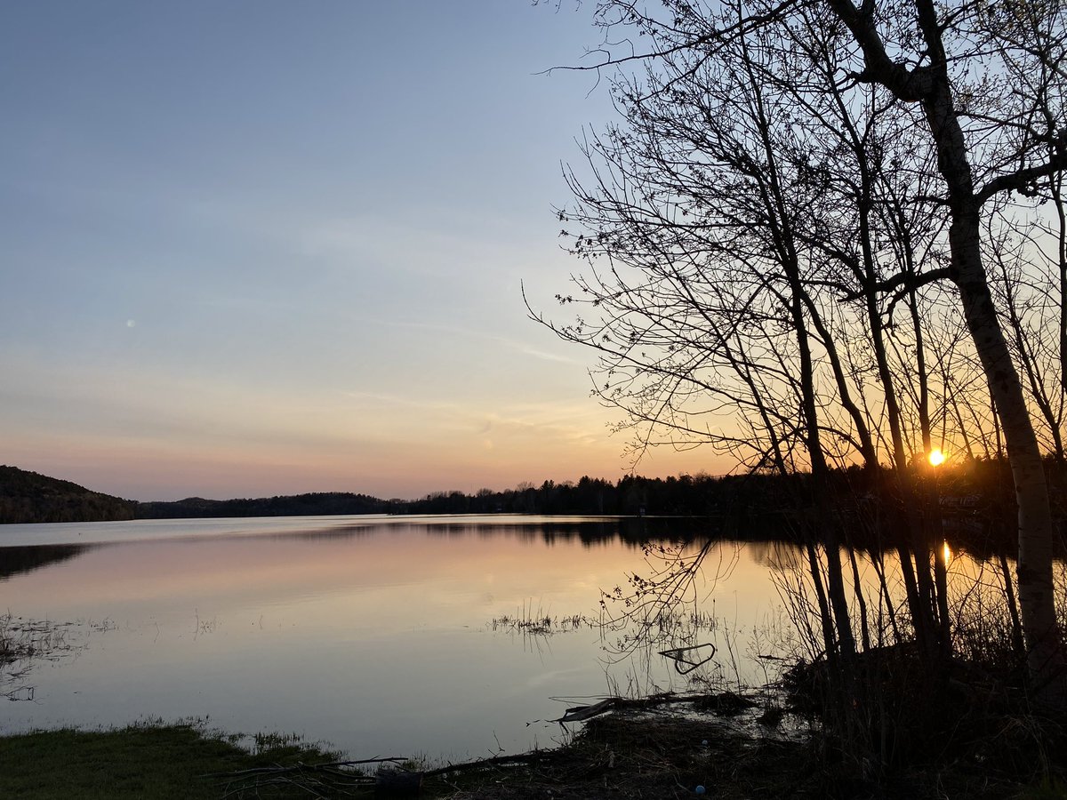 Day ending - caught this glimpse as I biked by #GetOutside #GoByBike